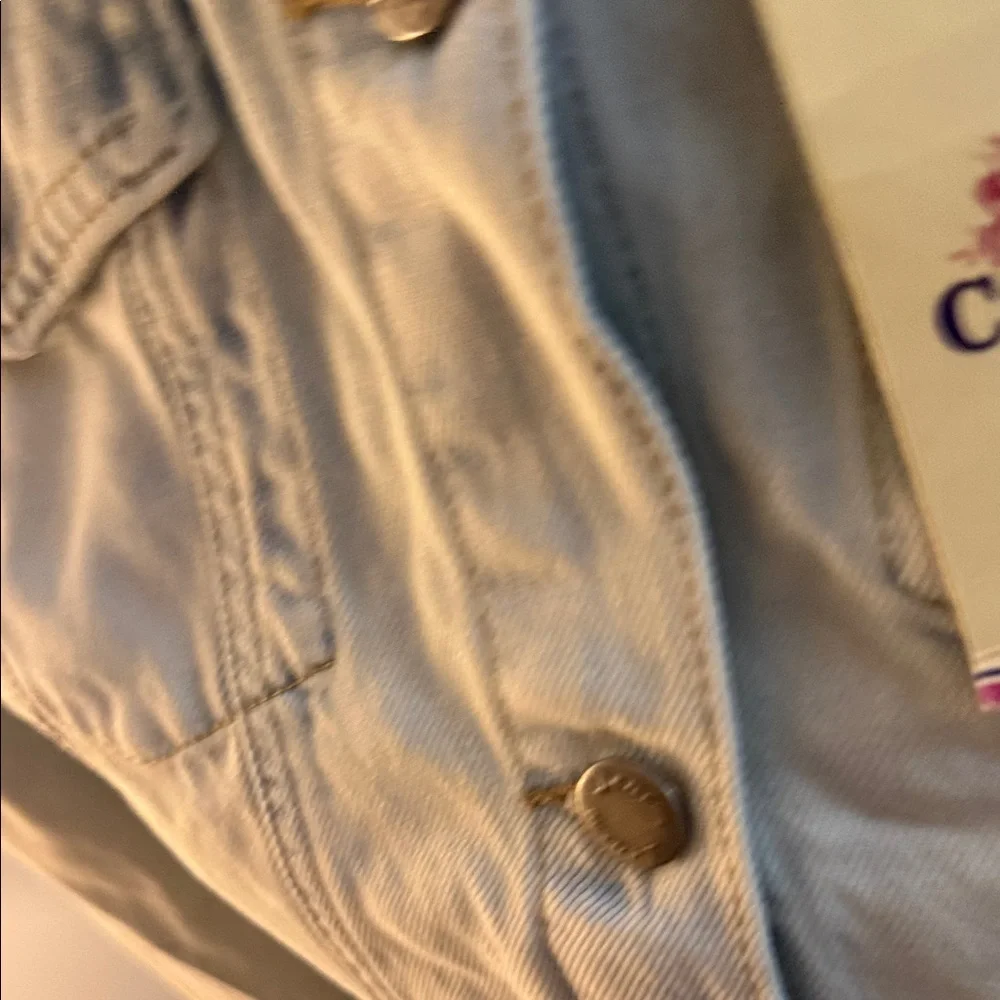 Comfort Denim Women's Light Blue Jean Jacket - Picture 6 of 6